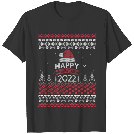 Happy New Year 2022 Christmas Sweater De, Happy Ne T-shirt