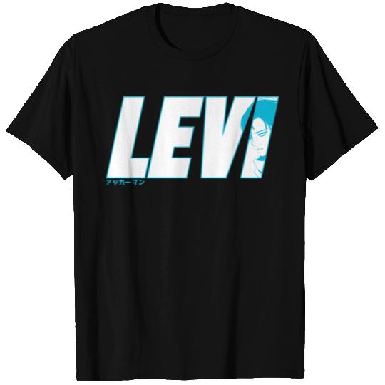 Levi Ackerman (リヴァイ・アッカーマン) - Blue T Shirts