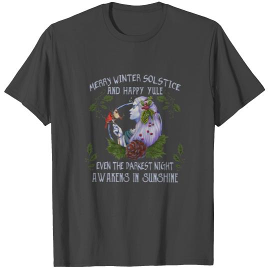 Merry winter solstice and happy yule T Shirts