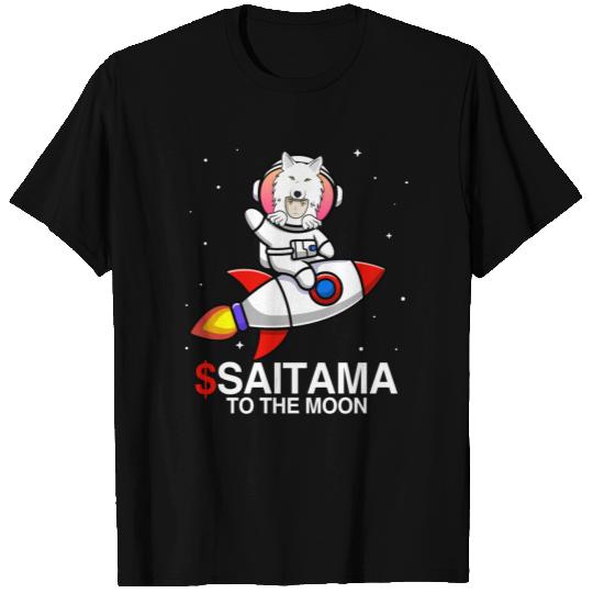 Saitama coin to the moon Crypto Token Blockchain T Shirts