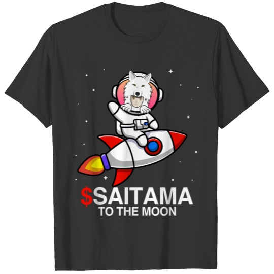Saitama coin to the moon Crypto Token Blockchain T Shirts