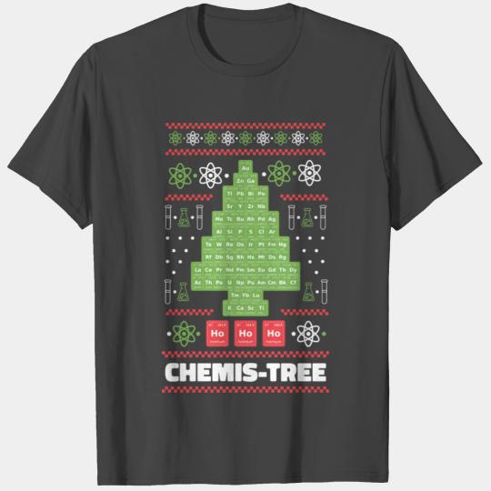 Chemis-Tree Periodic Table Christmas Chemistry Sci T Shirts