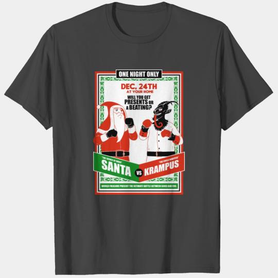SANTA VS KRAMPUS T Shirts