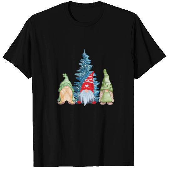 Three Gnomes and a Christmas Tree T Shirts
