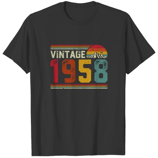 Vintage 1958 Retro Style 63rd Birthday Gift T Shirts