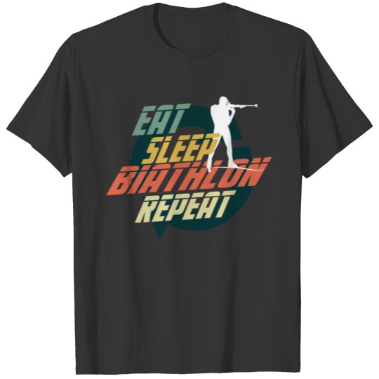 EAT SLEEP BIATHLON REPEAT T-shirt