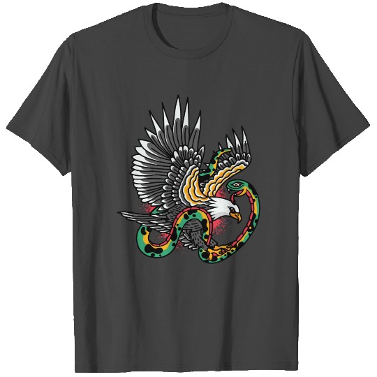 Majestic American Bald Eagle And A Snake T Shirts