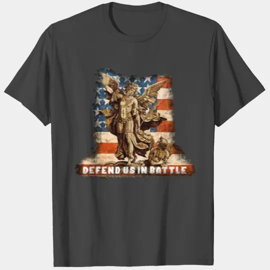 St Michael The Archangel Usa United States Flag 20 T Shirts