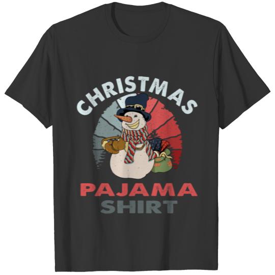 Funny Christmas Shark Pajama Xmas T-shirt