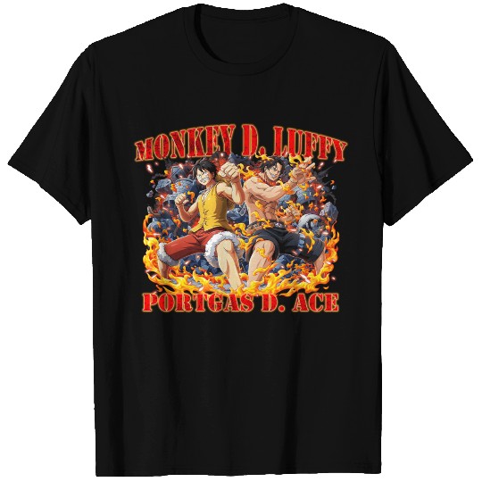 Monkey D Luffy & Portgas D. Ace T Shirts