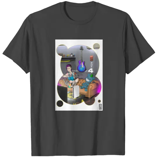 Cyberpunk Gamer Girl - Poster T Shirts