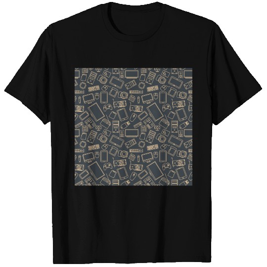 Video Games Pattern | Gaming Console Computer Play T Shirts