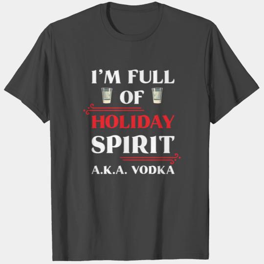 Christmas Vodka Saying T Shirts