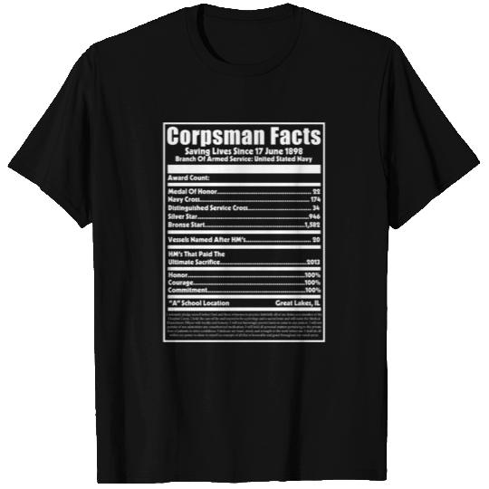 Corpsman Facts Devil US Navy Corpsman Badass T Shirts