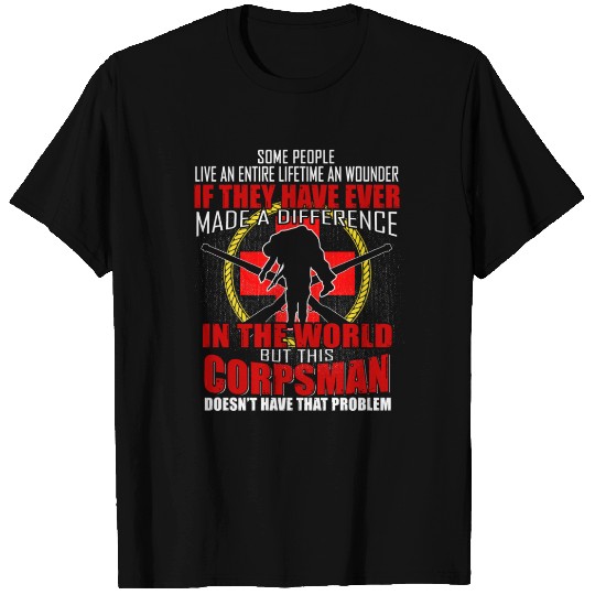 Devil US Navy Corpsman DOC Badass Army Veteran T Shirts