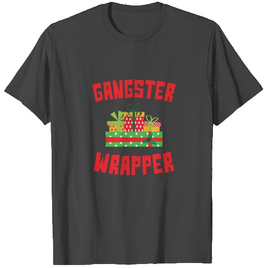 Funny Christmas Gangster Wrapper Gift Wrap Present T Shirts