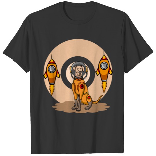 Cool Dog And Rockets T-shirt