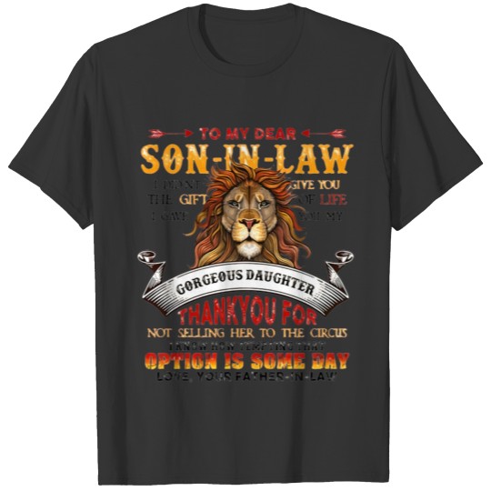 Son-In-Law Quote T Shirts