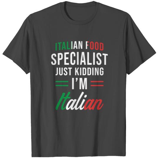 Italian Gift Italian Cuisine T Shirts