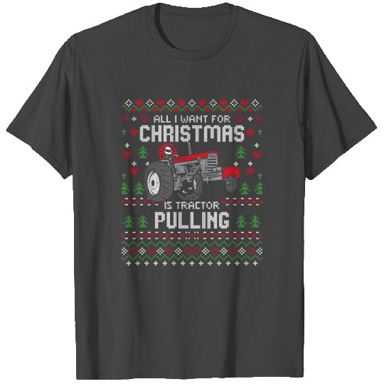 Tractor Pulling Tractorpulling Christmas Ugly Xmas T Shirts