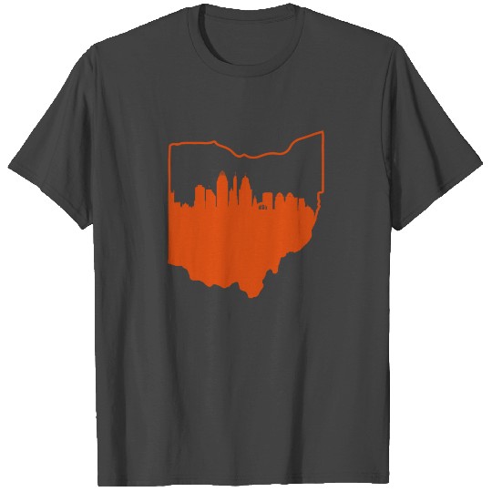 Cincinnati Ohio Football CINCY Orange and Black T Shirts