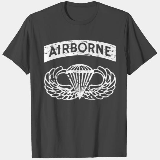 Airborne Paratrooper Jump Wings T Shirts