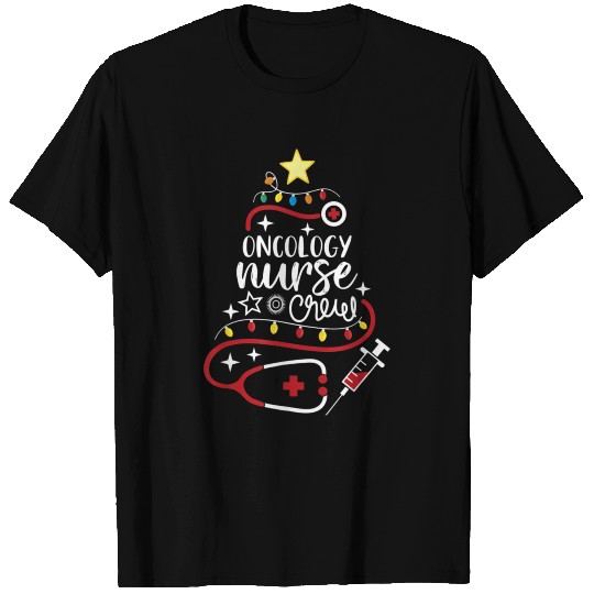 Merry Christmas Oncologist Nursing Gift Nurse Crew T Shirts