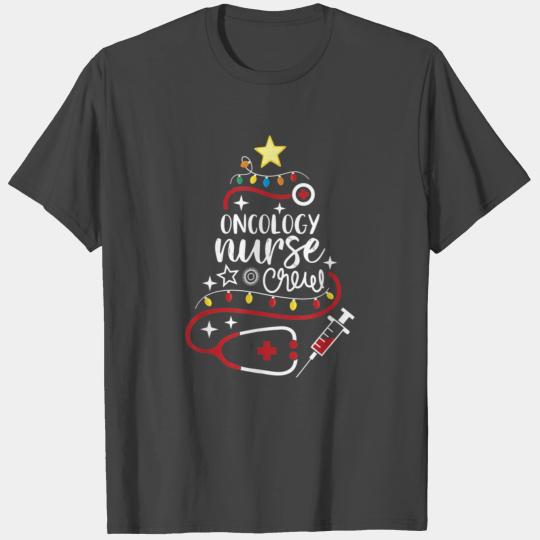 Merry Christmas Oncologist Nursing Gift Nurse Crew T Shirts