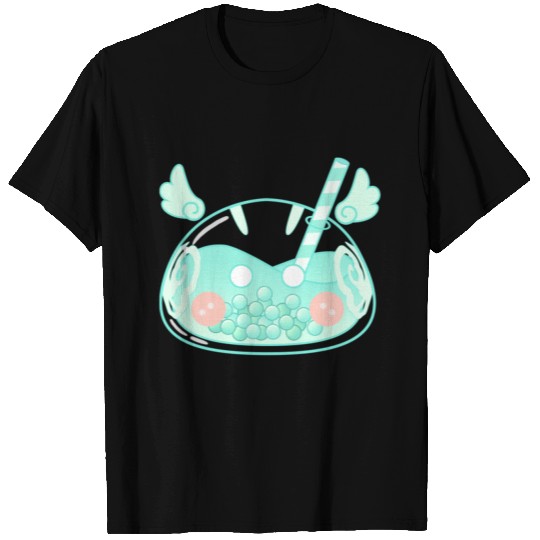 Genshin Impact cute Slime Anemo Boba T Shirts