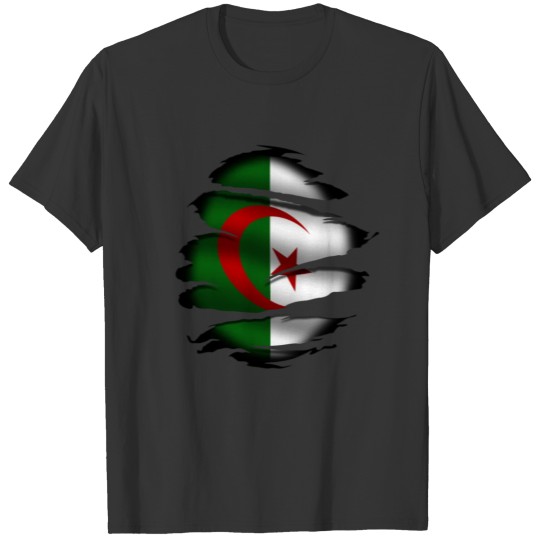 Argelia - Algeria - broken flag - Tattoo T-shirt