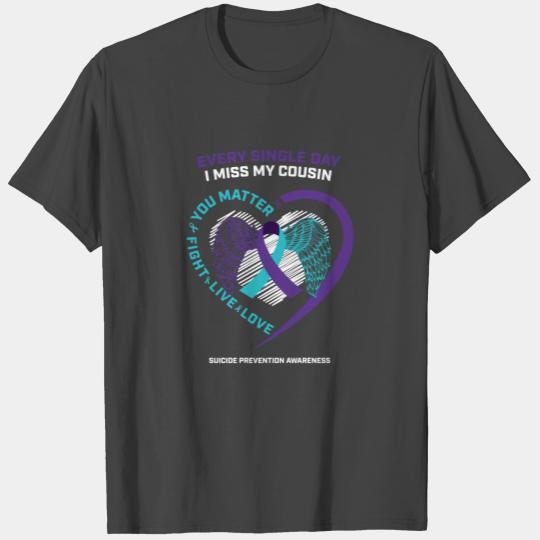 In Memory Of My Loving Cousin Suicide Prevention A T Shirts