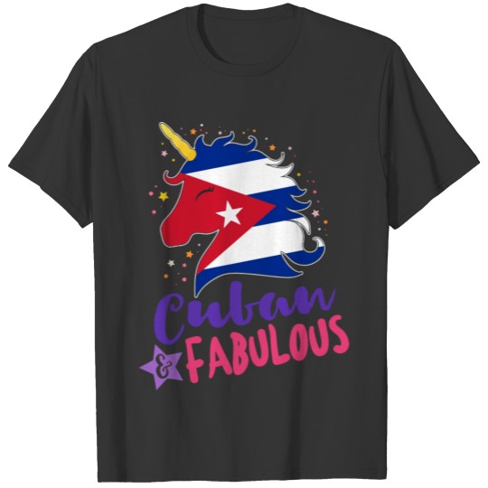 Cuban Pride Gift For Her Cuban Unicorn T Shirts