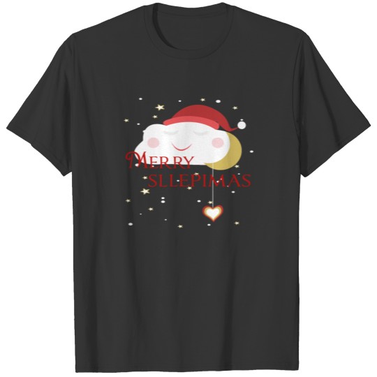 Christmas Merry Sllepimas Christmas pajama shirt T-shirt