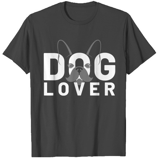 Black White French Bulldog Lover T Shirts