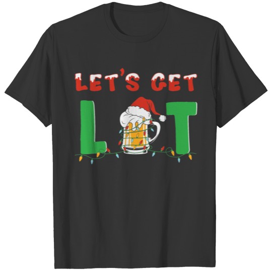Let's Get Lit - Funny Christmas Beer Lovers T-shirt