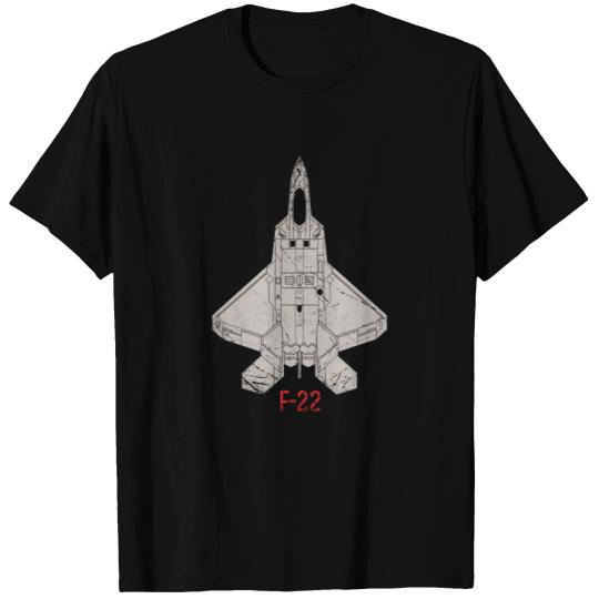 F 22 Raptor US Airborne Fighter Pilot T Shirts