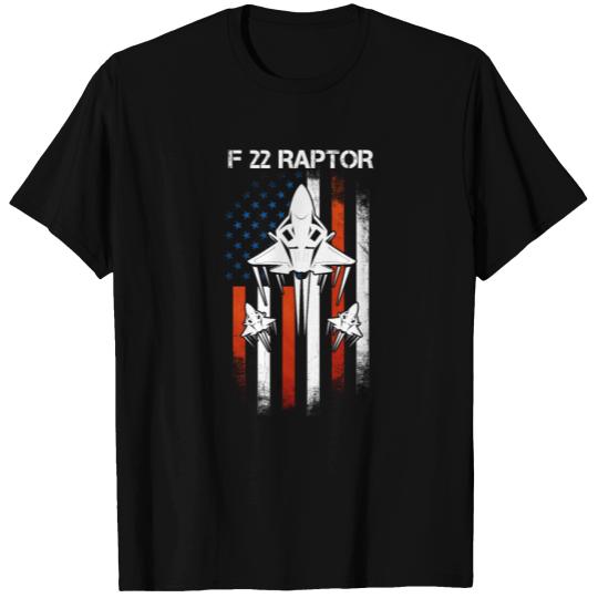 F 22 Raptor US Airborne Fighter Pilot T Shirts