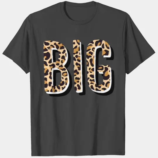Gbig Big Little Sorority Family Matching Leopard C T Shirts