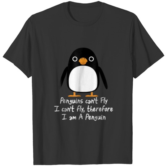 Funny Penguin Cool I cant fly animal love 3578 T-shirt