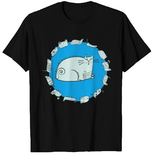 Funny Silly Cat Design T Shirts