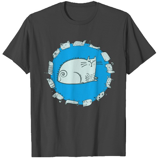 Funny Silly Cat Design T Shirts