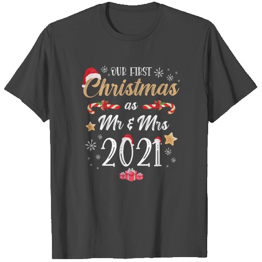 First Christmas as Mr and mrs honeymoon married Ch T Shirts