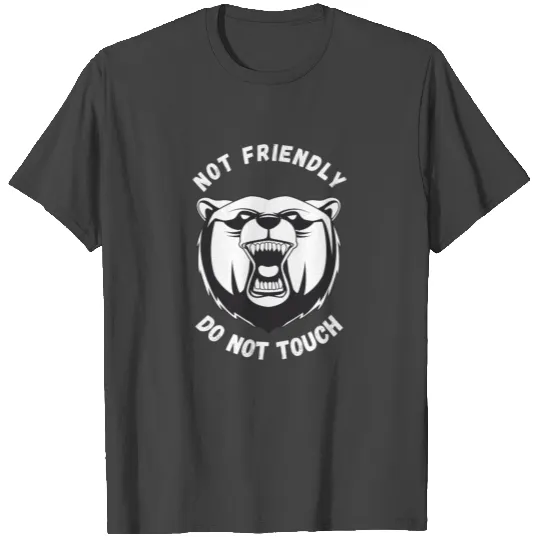 Not Friendly Do Not Touch T Shirts