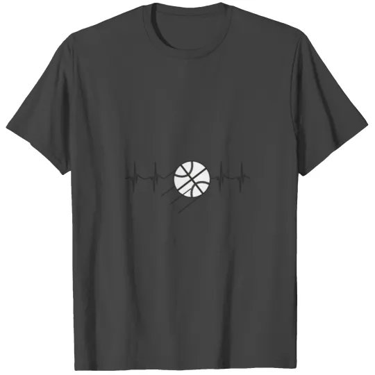 Basketball Heartbeat T Shirts For Men and Women