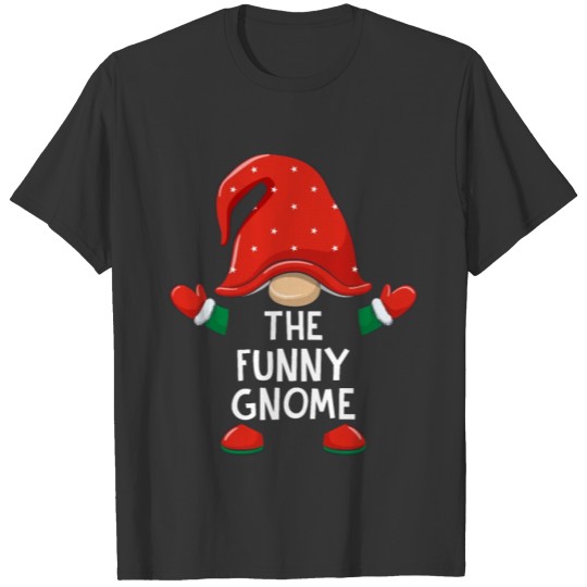 Funny Gnome Shirts Set Christmas Matching T Shirts T-shirt
