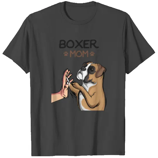 Boxer dogs mummy mistress ladies T Shirts