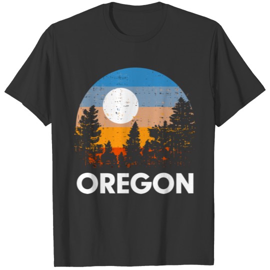 Oregon Vintage Sunset Roots Outdoors Souvenir T Shirts