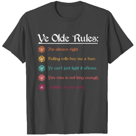 D20 Dungeon Master Family Game Night T Shirts