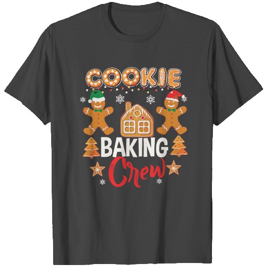 Cookie Baking Crew Christmas Santa T Shirts