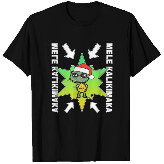 Santa Alien Mele Kalikimaka T Shirts